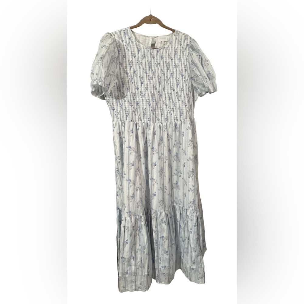 New Sugarlips Floral Puff Sleeve Maxi Dress size 2X 🌹🌸🌺 BC BAG 03 - Picture 4 of 8